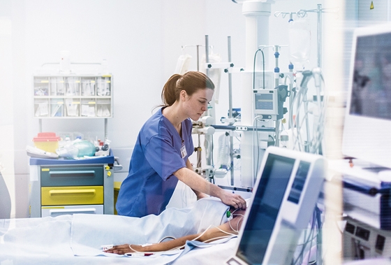 Beatmung im Krankenhaus